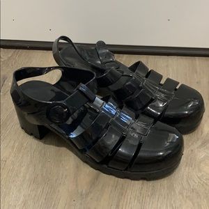 NEVER WORN Jelly sandals!